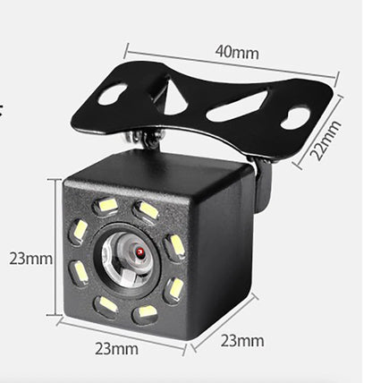 Wide-angle HD car rearview camera reversing video car camera reversing camera 8/LED night vision parking camera
