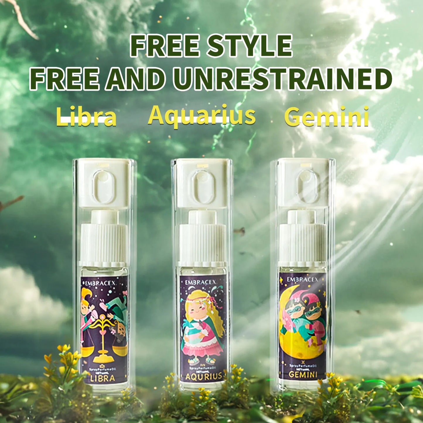 Zodiac 12 Constellation Perfume Spray Essential Oils Body Spray Fragrance Perfume For Women Parfum Gifts