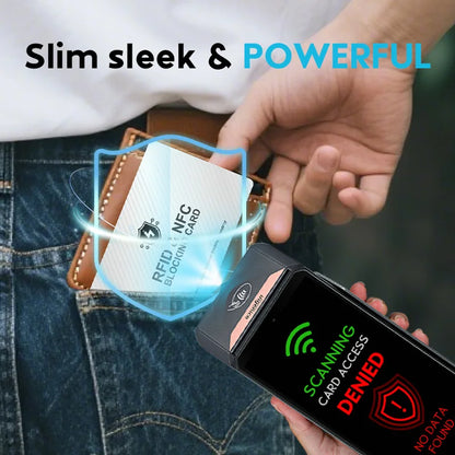 RFID Blocking Card 1 Pack Debit Credit Card Protector Anti-Theft Contactless NFC Blocker Entire Wallet Protection