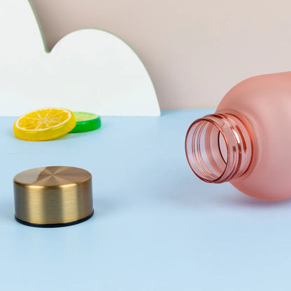 1L Water Bottle With Time Marker Reusable Leakproof Sports Water Bottle for Fitness Sports Outdoors Travel Frosted Drink Bottles