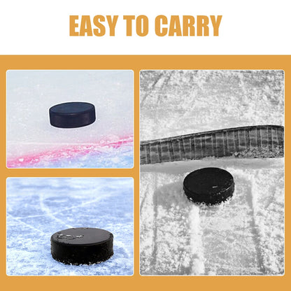 3pcs Black Ice Hockey Pucks Training Supplies Durable Solid Foam for Roller Hockey Sports Equipment
