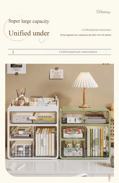 Drawer Desktop Organizer, Organizer Drawers, Desk Stationery Organizer, Multifunctional Dustproof Large Capacity Office Shelf