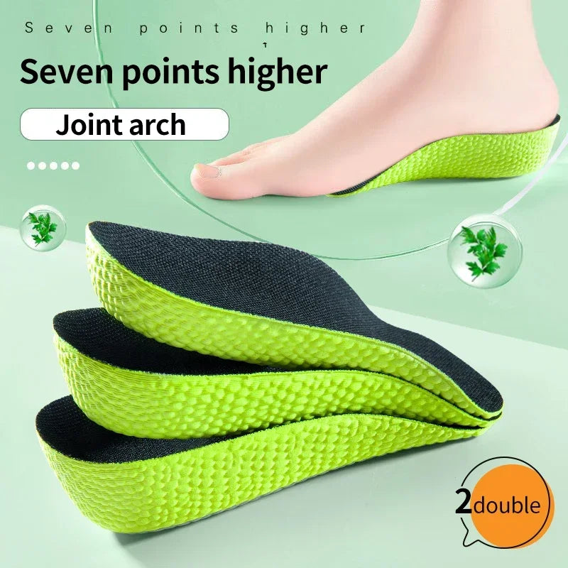 1Pair Height Increase Insoles for Men Women Shoes Flat Feet Arch Support Orthopedic Insoles Sneakers Heel Lift Half Shoe Pads