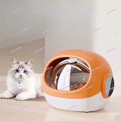 Smart Pet Feeder - Voice Call, Induction Door, Dual Battery & Meal Scheduler for Cats&Dogs