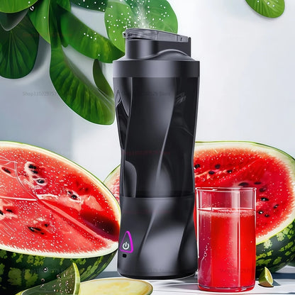 2025 New Mini Blender Portable Blender For Milkshakes And Smoothies Juice Making Small Convenient Multi-Functional Black Juicer.