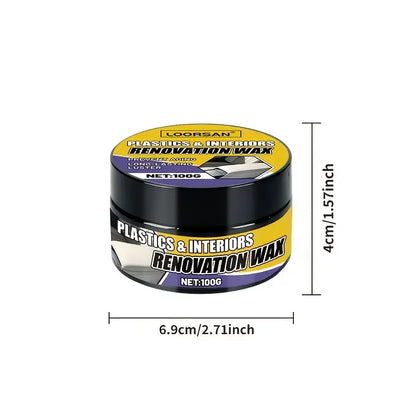 100g car plastic parts repair paste,interior dashboard,leather seat repair wax,anti-aging,tire gloss wax,suitable for car rims