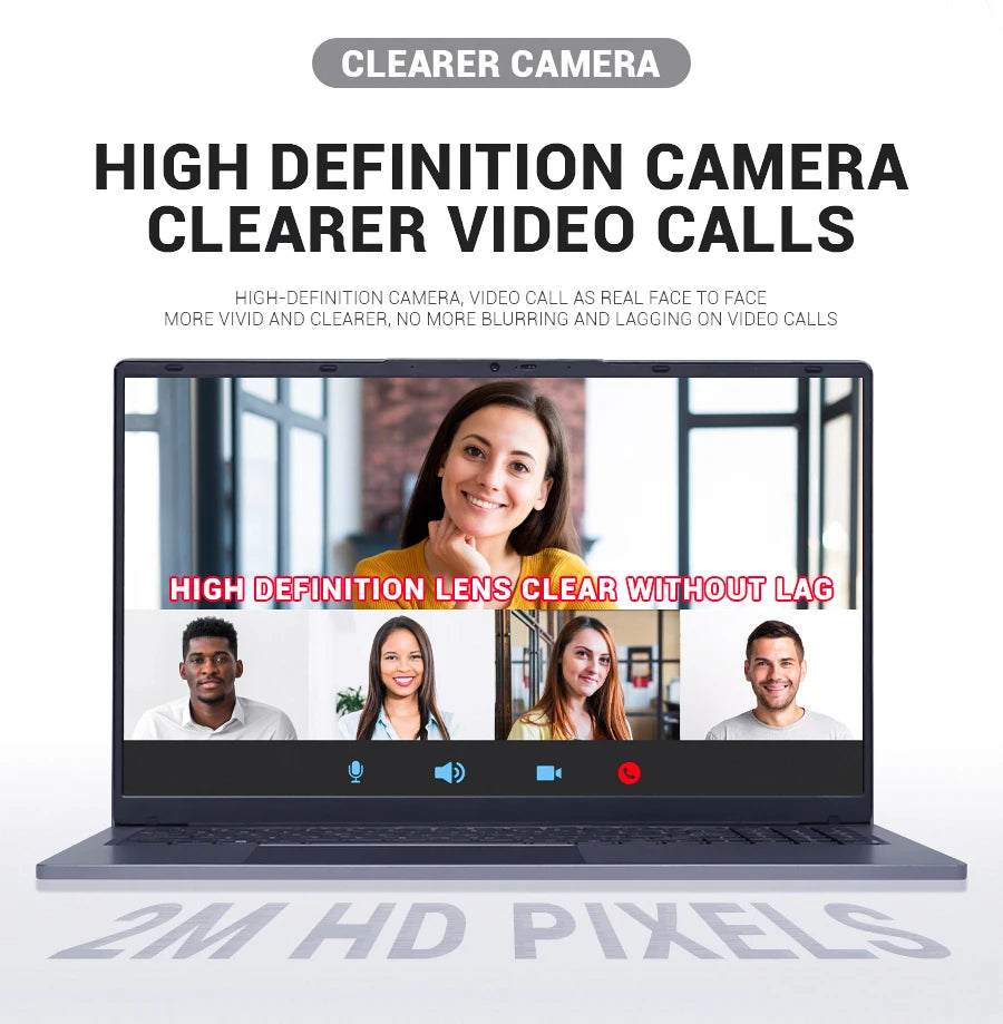 Firebat AT15 Laptop Intel N150 N100 CPU 15.6 Inch 16GB RAM SSD 512GB 1TB Lightweight Business Computer Notebook BT4.2 WiFi5