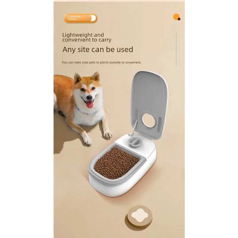 Pet Bowl Smart Timed Cat Feeder Quantitative Wet and Dry Food Single Meal Separation Home Use Automatic Feeding for Dogs & Cats