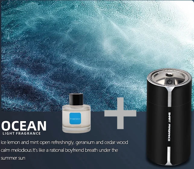 Car Mounted Intelligent Spray Perfume Colorful Ambient Light Aromatherapy Machine Odor Removal High-End Car Interior Accessories