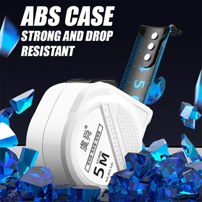 Automatic Locking Anti-cut Hand Blue Laser Digital Tape Measure Measuring Tape Retractable for Electrician Man Gift