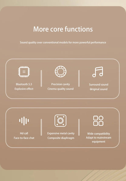 Xiaomi Headset Wireless Blueteeth Headset Long Range Mobile Phone Ipad Listening Hifi Stero Headset Gaming Game Wireless Headset