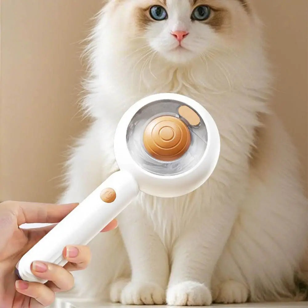 Hair Removal Pet Spray Hair Comb Self-cleaning Sliker Brush Anti-Static Steam Spray Hair Remover Smooth Tips Health Protection