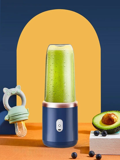 Portable Juicer Cup 6 Blade Blender Bottle  Household Fruit Juicer Cup Smoothie Blender USB Rechargeable Juicer Kitchen Tool