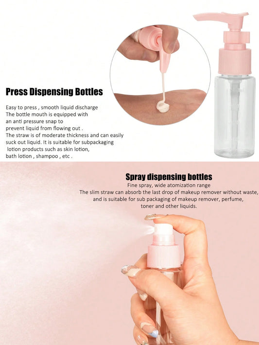 14pcs Travel Bottles Kit Leak Proof Travel Containers for Toiletries with Bag Portable Refillable Containers for Toiletries Sham