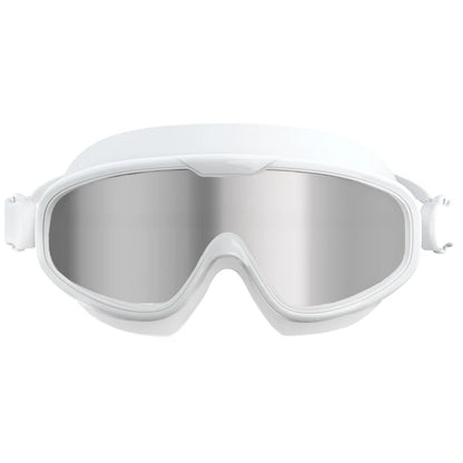 Large Frame Swimming Goggles Anti Fog Waterpoof Swimming Goggles for Men Women Swimming Pool Beach Silicone Swimming Goggles