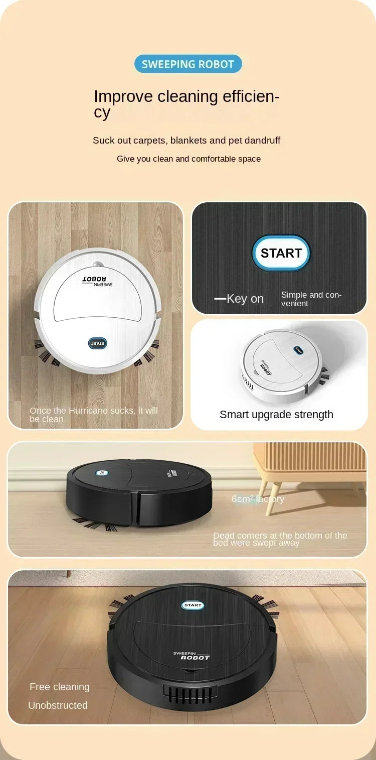 Intelligent Robot Cleaner USB Three in One Sweeping and Mopping Robot Cleaner Kitchen Robots Electric Floor Mop Home Appliance