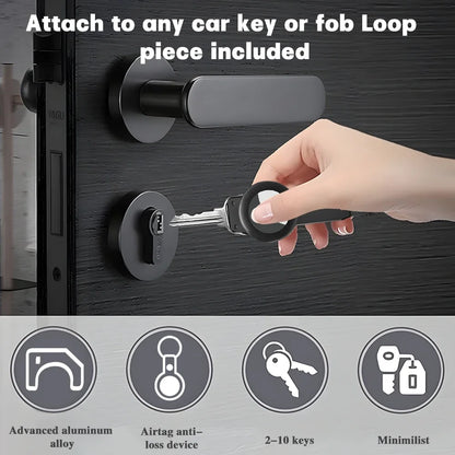 Keychain for Apple Airtag,Key holder aluminum alloy keychain compatible with Apple Airtag sale