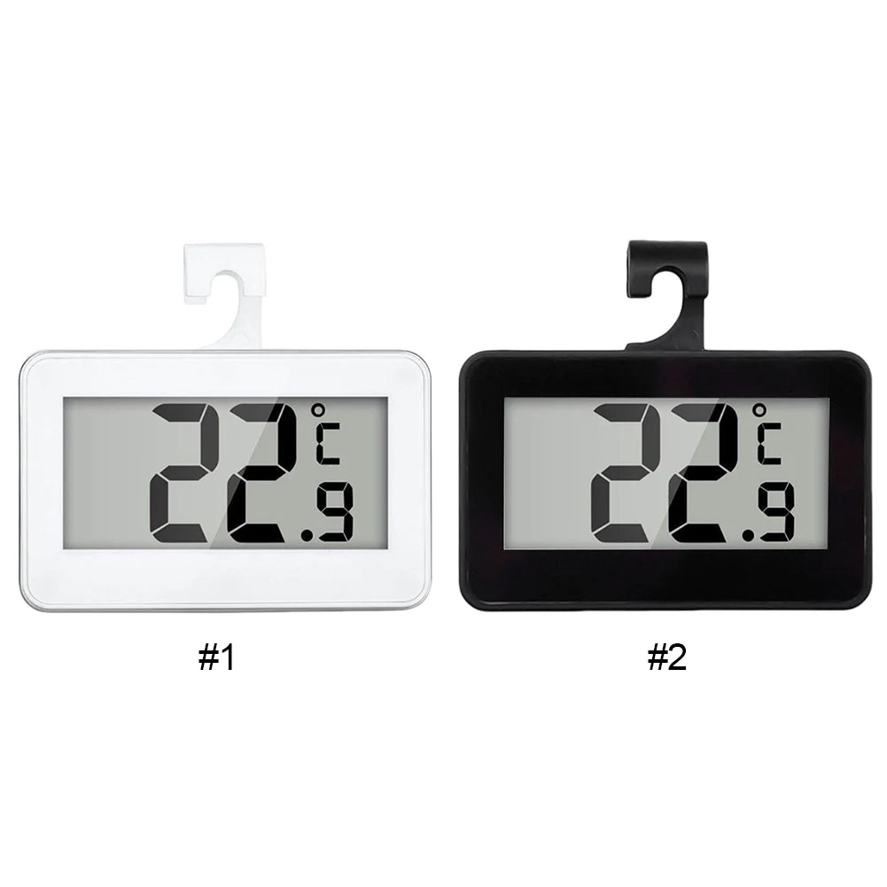 Mini Refrigerator Fridge Thermometer Max/Min Record Function Room Thermometer Refrigerator/Freezer Digital Thermometer for Home