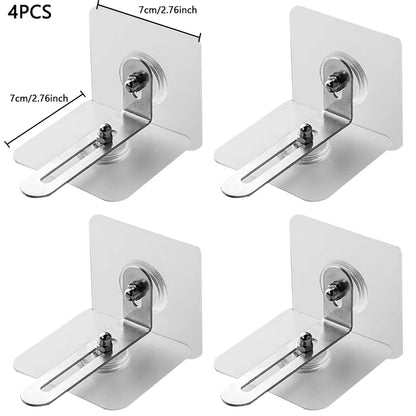 Furniture Anchors Strong Self-adhesive Fixed Prevent Dumping Device No punching Safety Anti Overturning Cabinet Buckle Anchors