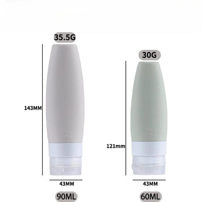 New Leak Proof Travel Bottles Set Travel Containers for Travel Size Toiletries Portable Quart Bag Storage Shampoo Lotion