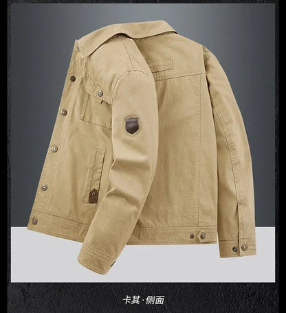 Autumn JacketMen Cotton Windbreaker Bomber Coat Military Men's Tactics Jackets Man Cargo Casual Jacket Mens Clothes Spring