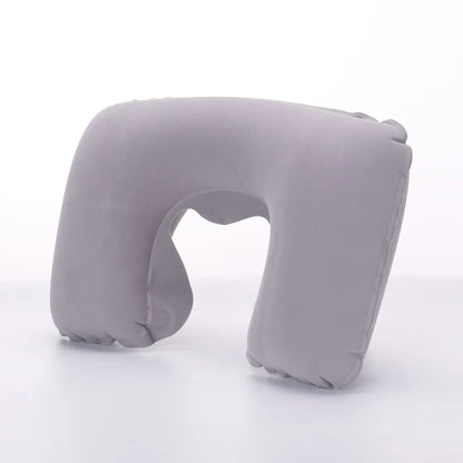 Press on Inflatable Pillow to Relax Neck Travel U-shaped Pillow Foldable and Portable with Leak Proof Device Ordinary U-shaped