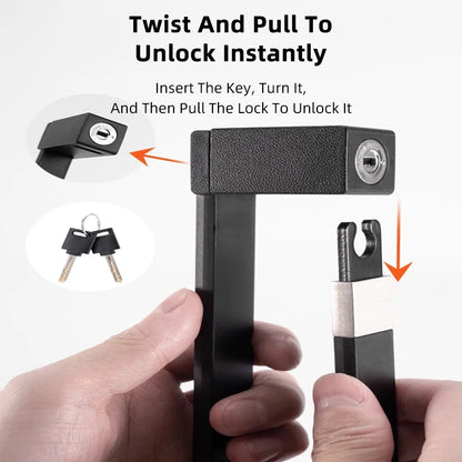 ROCKBROS Bike Lock Electric Bicycle Motorcycle MTB Road Bike Portable Anti-Theft Folding Password Lock Cycling Accessories