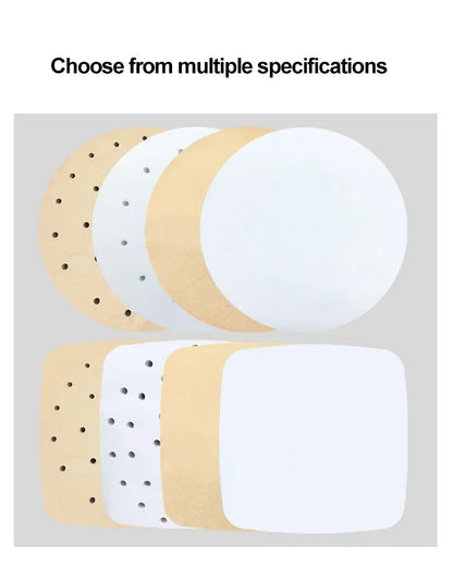 100pcs Air Fryer Liners Non-Stick Air Fryer Mat Disposable Oil Paper Parchment Paper Disposable Liner Home Kitchen Consumables