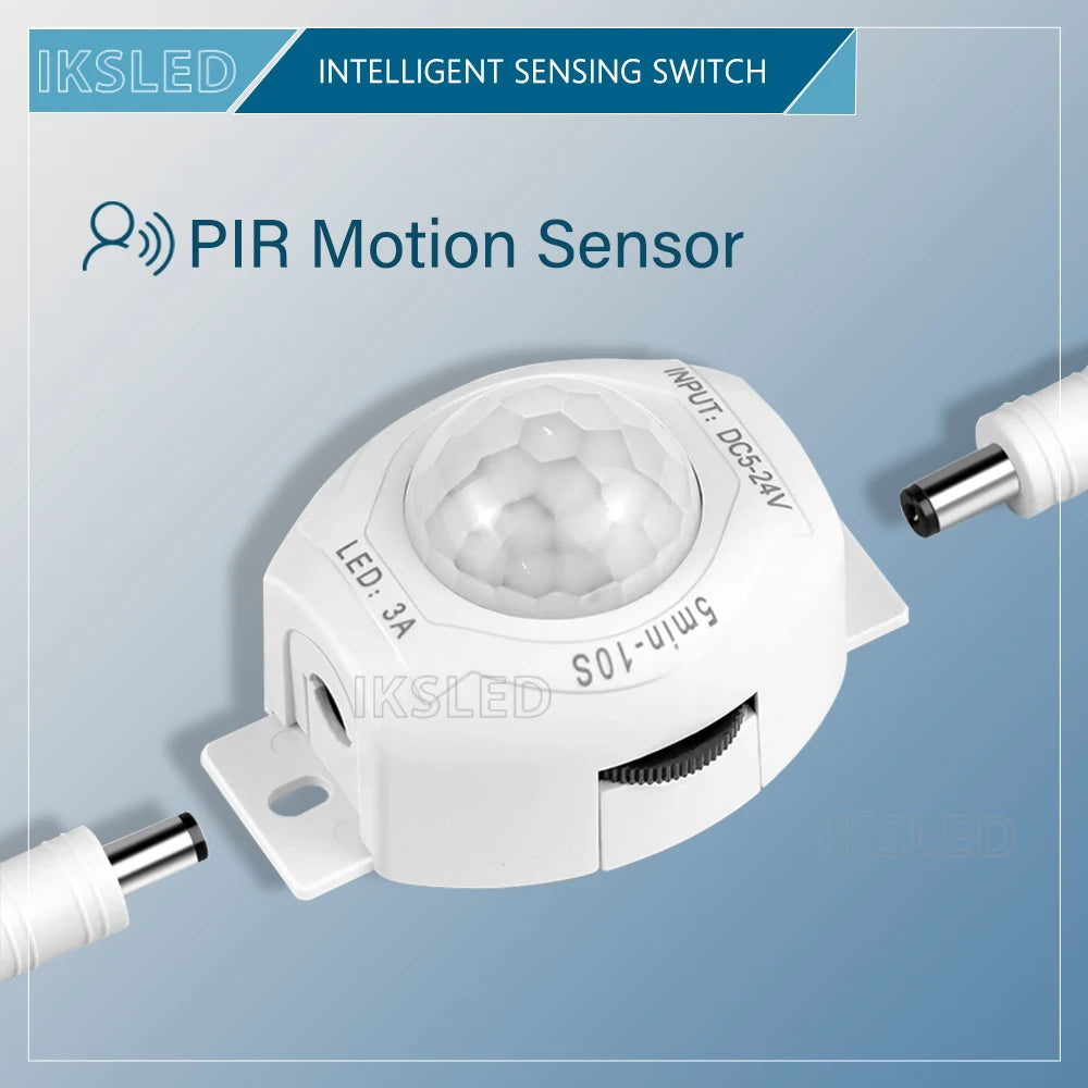 Smart Motion Sensor Light Switch Adjustable Timer, Automatic Movement Detector PIR Infrared Human Controller LED Strip Light