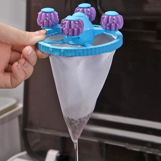 Washing Machine Filter Bag Reusable Net Laundry Ball Floating Lint Hair Catcher Pet Hair Remove Dirt Collection Dedusting Roller