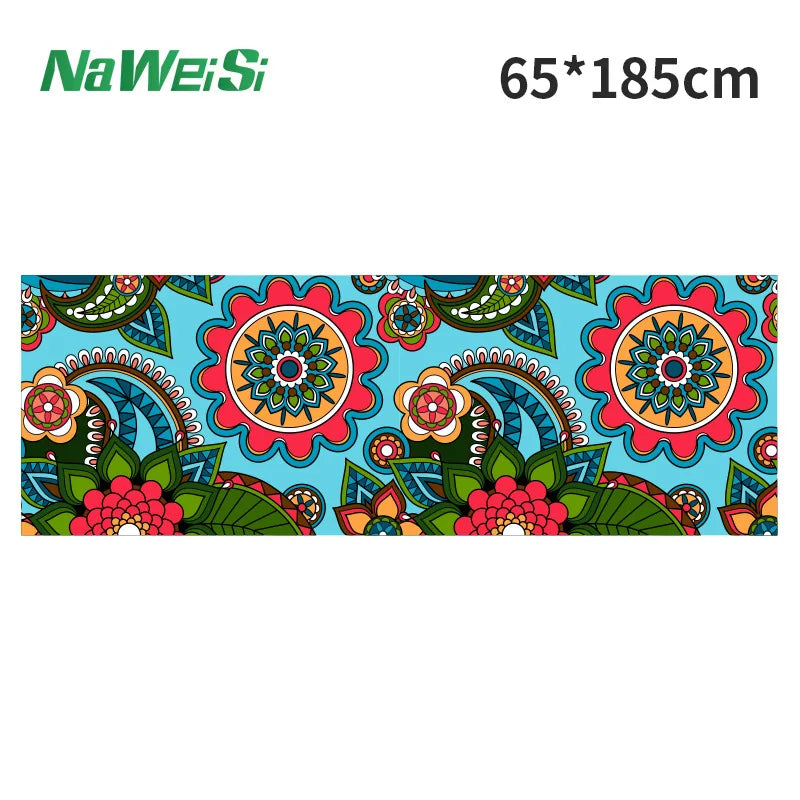 Portable anti-slip Printing Yoga Mat Spread Towels Absorb Sweat Fitness Yoga Towel Yoga Mat Yoga Towel Cooling Towel Ice Towel