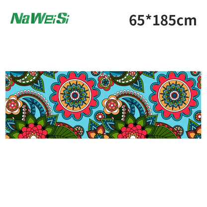 Portable anti-slip Printing Yoga Mat Spread Towels Absorb Sweat Fitness Yoga Towel Yoga Mat Yoga Towel Cooling Towel Ice Towel