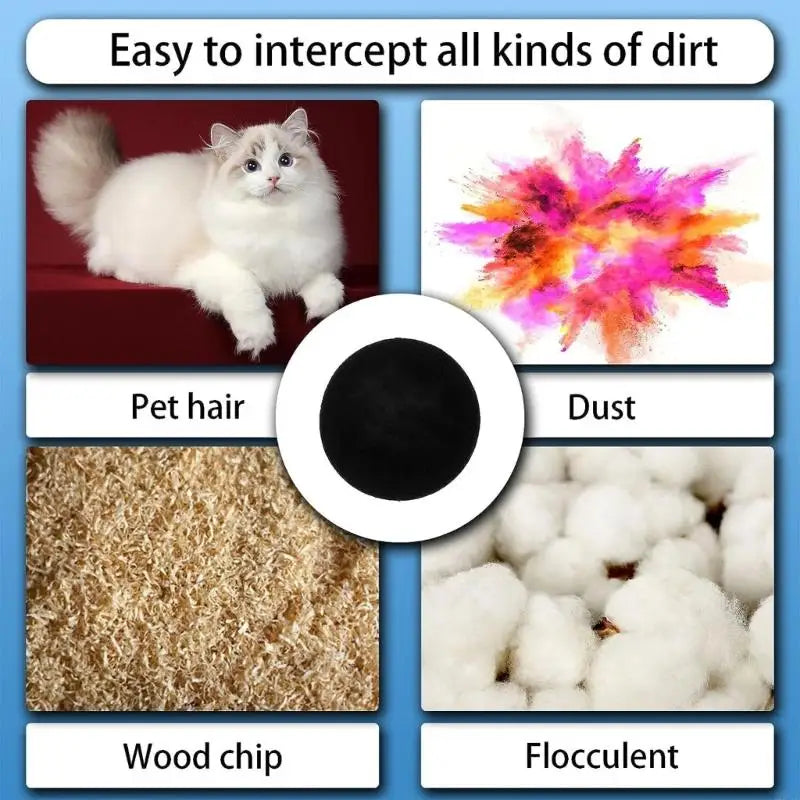 M6CB 6x Pet Grooming Vacuum Hepa Filter Sponge Spare Part Replacement Accessory For P1 Vacuum Cleaners Spare Part