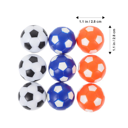 9pcs Mini Foosball Table Balls Desk Soccer Game Accessories Colorful Table Footballs For Adult Table Game Supplies Sports