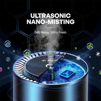 Caer Car Electric Air Diffuser Smart Aroma Mist Aromatherapy Starry Sky Top Air Freshener Removing Odor Eliminator Interior Tool