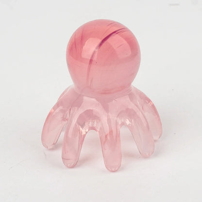 Octopus Shape Scalp Massage Comb 8 Tentacles Acupressure Gua Sha Tool for Head Scalp Facial Body Massage