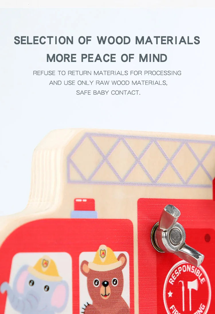 Montessori Screw Driver Board Educational Sensory Toy Preschool Wooden Toy Wooden Educational Toy for Toddler Skill Learning Toy