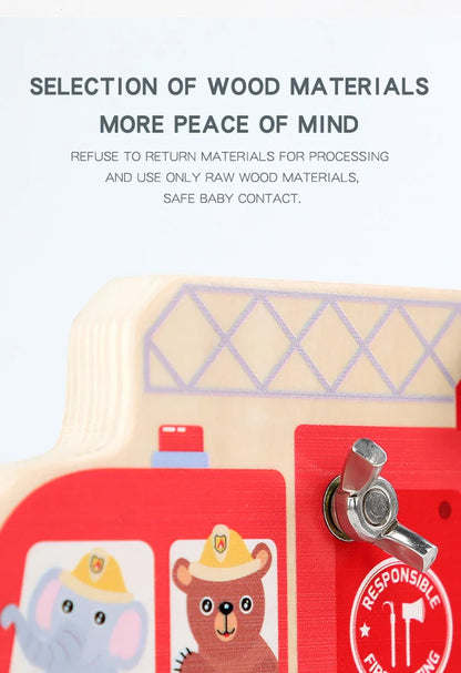 Montessori Screw Driver Board Educational Sensory Toy Preschool Wooden Toy Wooden Educational Toy for Toddler Skill Learning Toy