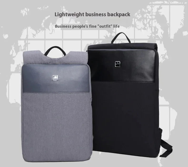 Men's 14/15 Inch Laptop Backpack Slim Casual Computer Backpack Ultra Light Waterproof Bag Suitable for Business