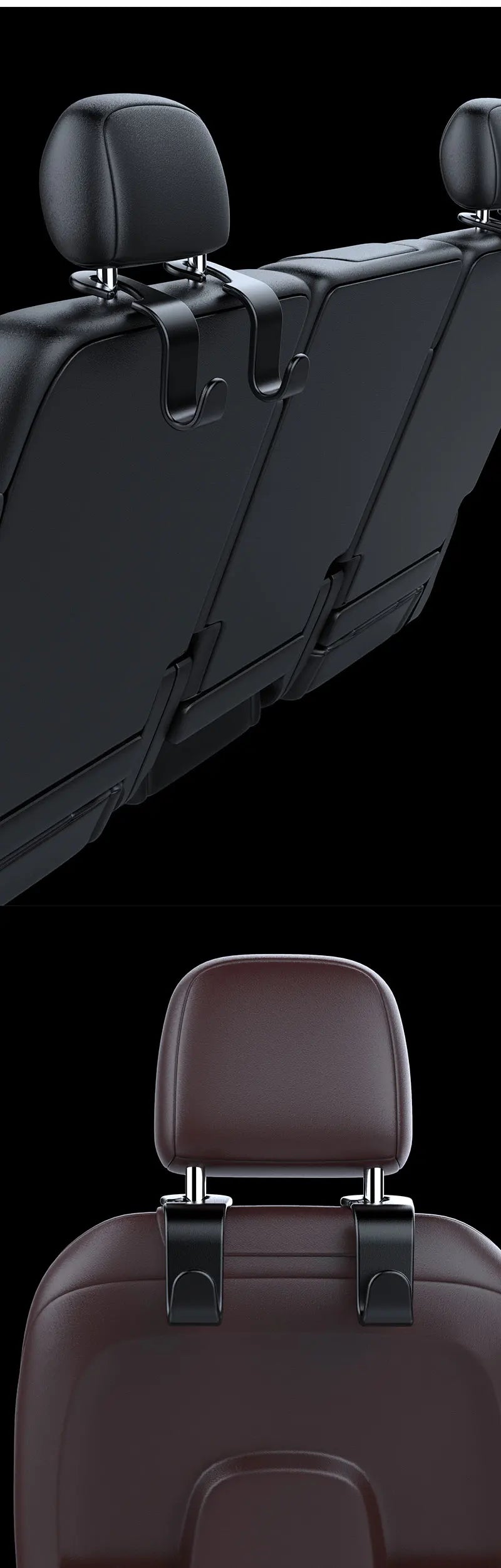 Seat Back Headrest Purse Hanging Hook Car Hanger Storage Baby Accessories Round Head Shape Car Hook