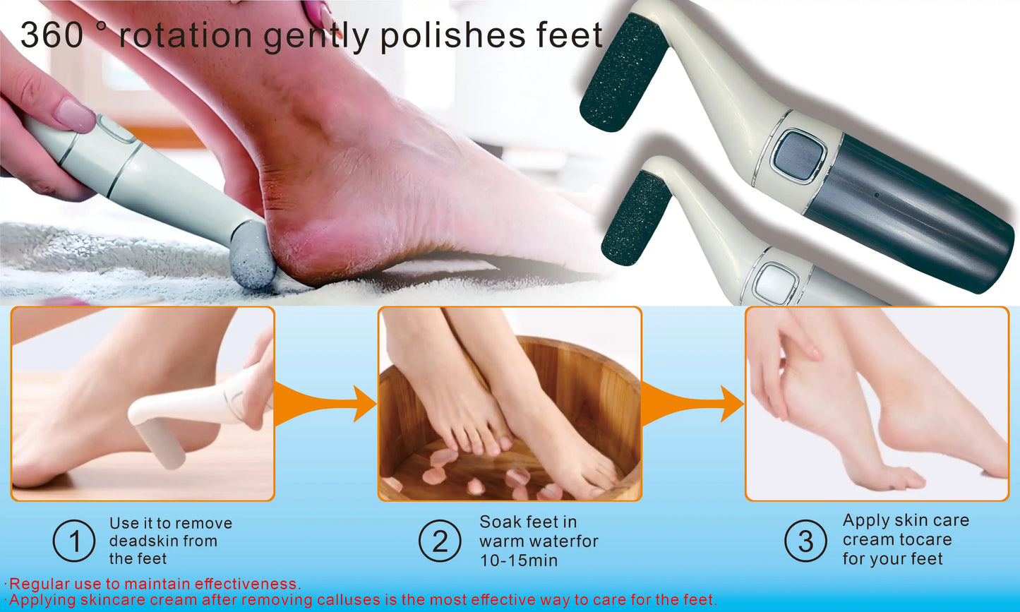 Electric heel crack dead skin scrub electric grinding foot care tool professional dead hard skin scab remover tool