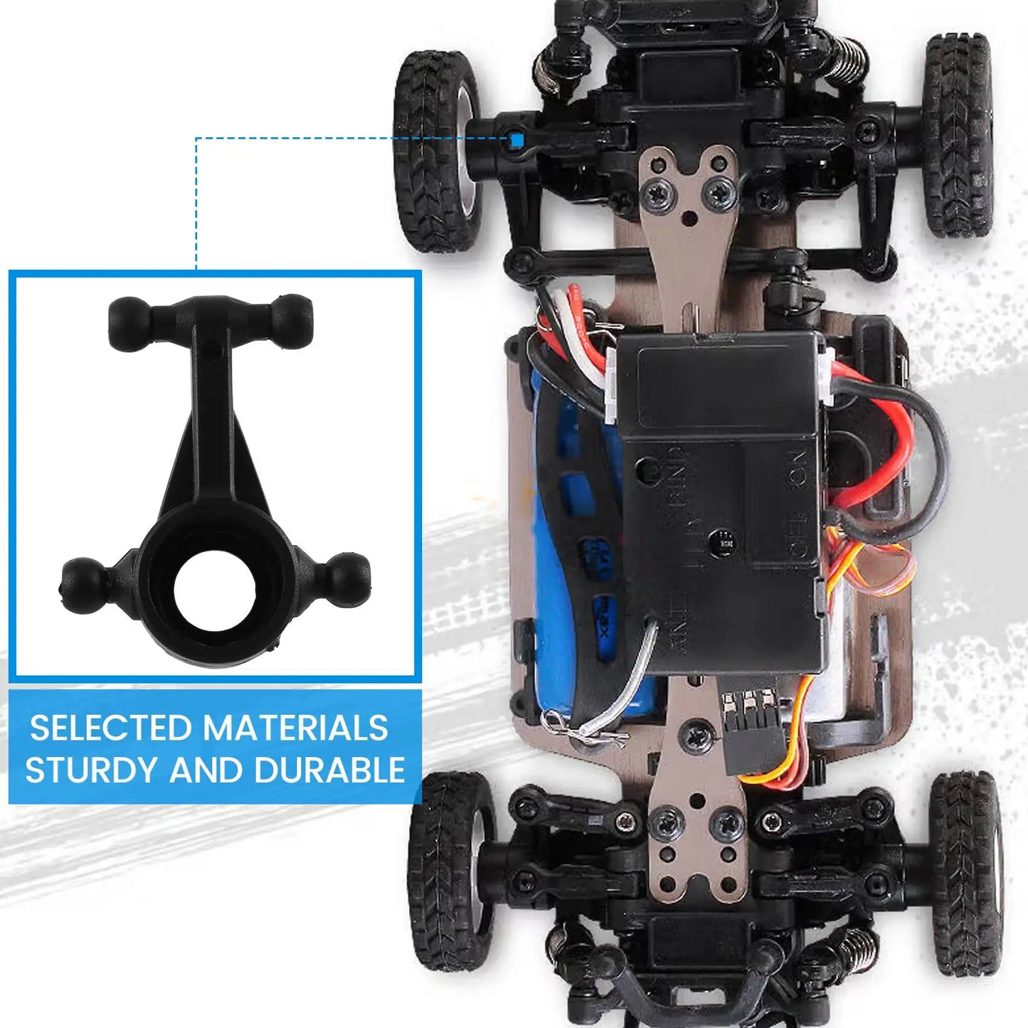 4Pcs K989-33 K989-34 Front & Rear Steering Cup for Wltoys K969 K979 K989 K999 P929 P939 1/28 RC Car Spare Parts