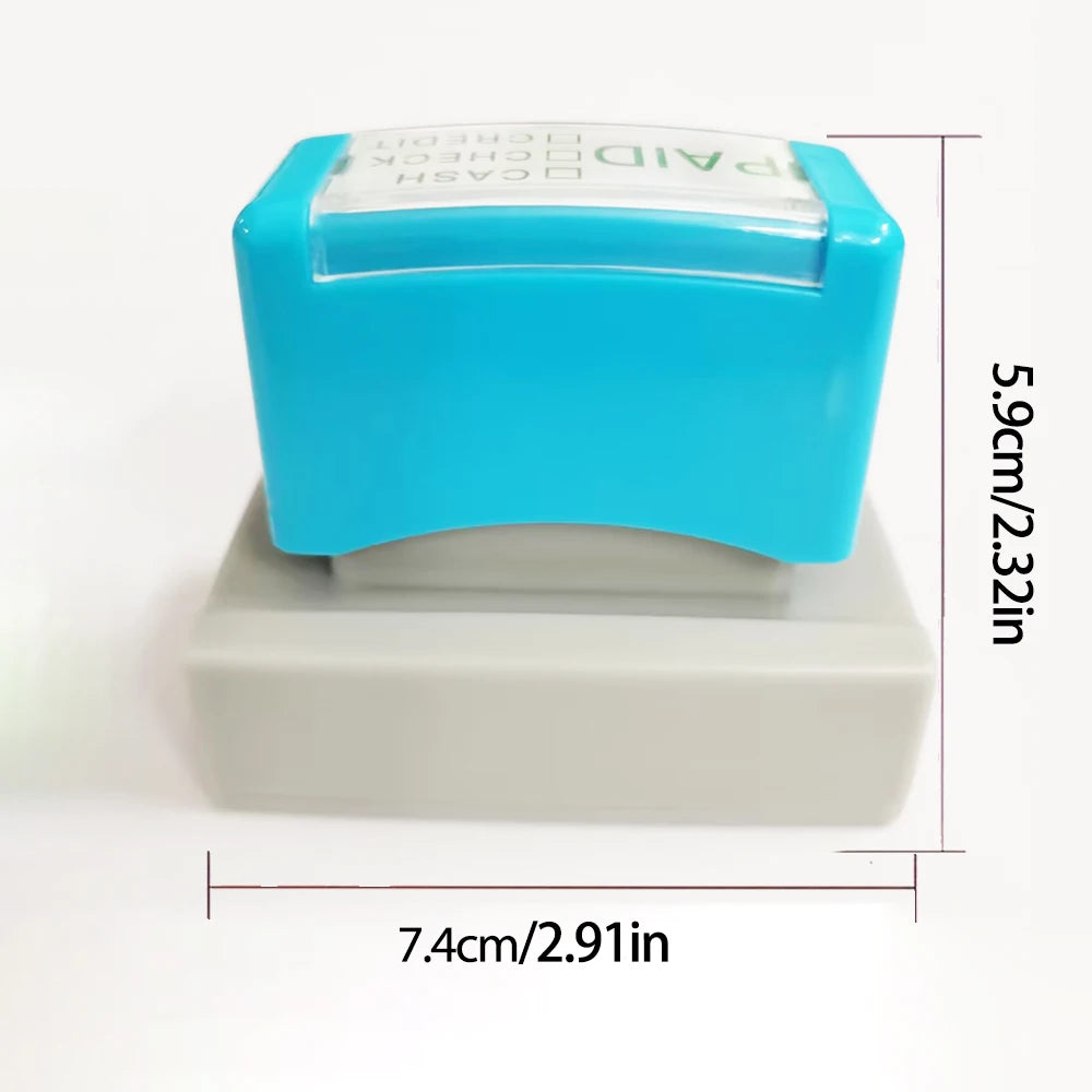 1pc Paid (cash Check Credit)stamp Payment Options: Cash Check Credit Card