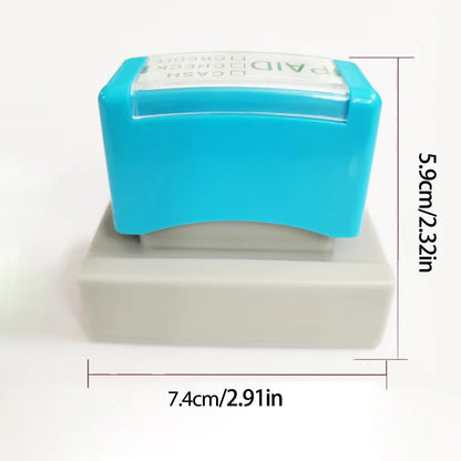 1pc Paid (cash Check Credit)stamp Payment Options: Cash Check Credit Card