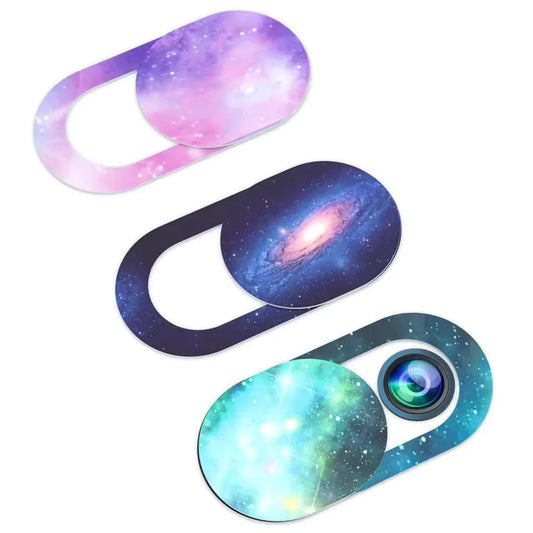 1/3/6PCS WebCam Cover Starry Sky Laptop Lens Stickers Mobile Phone Camera Antispy Slider Universal WebCam Cover Privacy Shutter