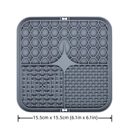 Pet Dog Cat Licking Pad Licking Pad Anti Choking Slow Food Utensils Slow Food Bowl Licking Plate Pet Cat Yogurt Meal Mat