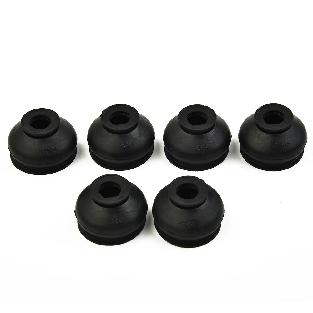 6pcs Ball Joint Boot Suspension Steering Dust Cover Track Tie Linkage Rubber Dust Boot Covers Track Rod End Replacement Kit