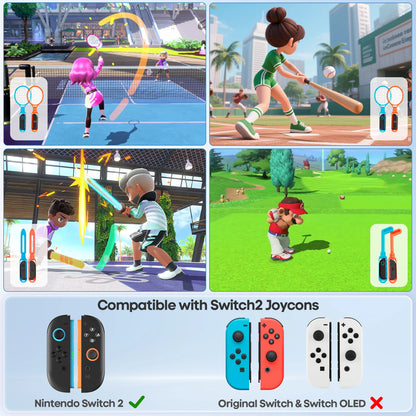 All In One for Switch 2 Sports Game Accessories Kit for Switch 2 Set Storage Stand for N-S 2