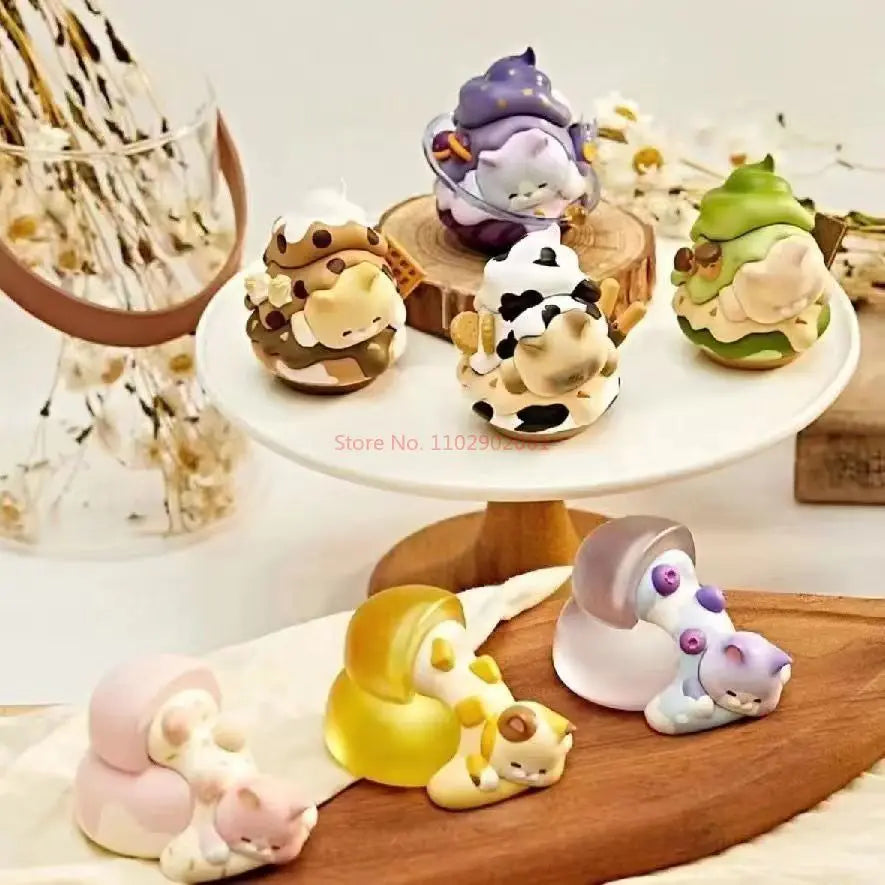Spot FEMI afternoon tea dessert series tide play blind box hand set up hazelnut milk tea girl birthday gift