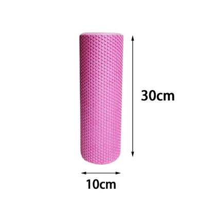 Yoga Roller Round EVA Foam Cylinder Hexagonal Roller for Pilates Exercise Enhanced Home Workouts Diameter 9.6cm Length 30cm